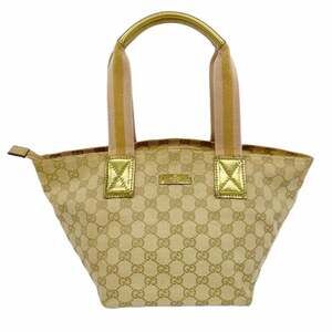 Gucci GG Canvas Tote Bag 131228 Beige Women's P1497473